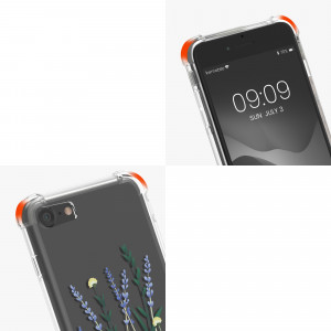 Bumper kwmobile pentru Apple iPhone SE 3/iPhone 8/iPhone 7, Silicon, Multicolor/Transparent, 48478.13 - Img 7