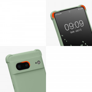 Bumper kwmobile pentru Google Pixel 7, Silicon, Verde, 59966.172 - Img 7