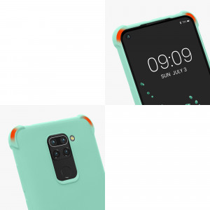 Bumper kwmobile pentru Xiaomi Redmi Note 9, Silicon, Verde, 53147.71 - Img 7