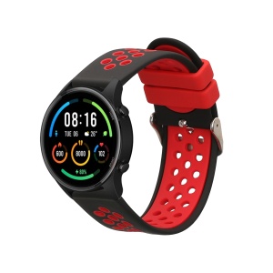 Curea Kwmobile pentru Xiaomi Mi Watch Color Sport/S1 Active, Negru/Rosu, Silicon, KWM0000258B001C - Img 2