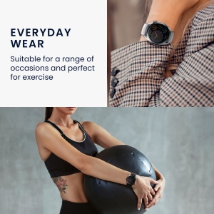 Curea Kwmobile pentru Xiaomi Mi Watch Color Sport/S1 Active, Negru/Rosu, Silicon, KWM0000258B001C - Img 4