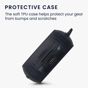 Husa Casti Kwmobile pentru Jabra Elite 7 Pro/Elite 7 Active, Albastru inchis, Silicon, KWM0000253X002C - Img 4