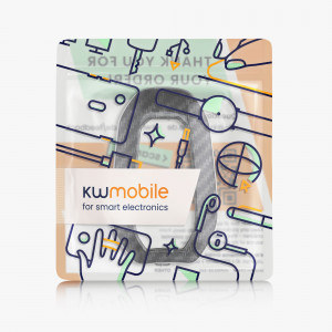 Husa Cheie Auto pentru Peugeot / Citroen - 3 Butoane - Keyless Go, kwmobile, Plastic, Negru / Gri, 56474.01 - Img 7