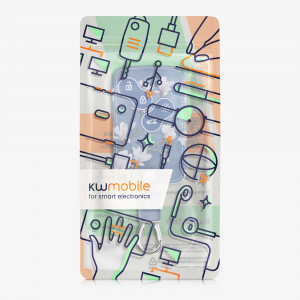 Husa Cheie Auto pentru Renault - 4 Butoane - Keyless Go, kwmobile, Piele ecologica, Multicolor, 46356.12 - Img 8