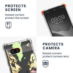 Husa Kwmobile cu jnur pentru Google Pixel 7a, Multicolor, Silicon, KWM000019YL004C - Img 4