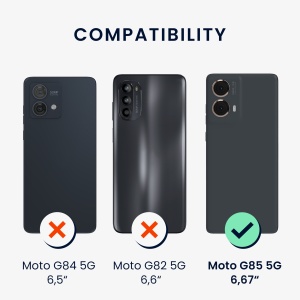 Husa Kwmobile cu jnur pentru Motorola Moto G85, Multicolor, Silicon, KWM000022TT001C - Img 6
