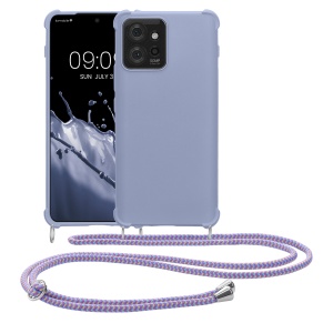 Husa Kwmobile cu jnur pentru Motorola ThinkPhone, Albastru, Silicon, KWM0000196O003C - Img 2