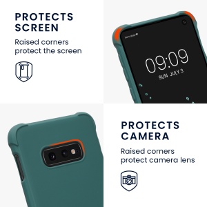 Husa Kwmobile cu jnur pentru Samsung Galaxy S10e, Verde, Silicon, 59954.78 - Img 4