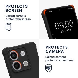 Husa Kwmobile cu jnur pentru Xiaomi Redmi Note 13, Negru, Silicon, KWM000020NC003C - Img 4