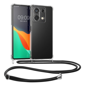 Husa Kwmobile cu jnur pentru Xiaomi Redmi Note 13, Transparent/Negru, Silicon, KWM000020MT001C - Img 1