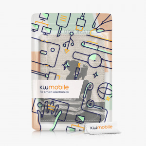 Husa kwmobile pentru Amazon Kindle Paperwhite 11, Piele ecologica, Multicolor, 57810.24 - Img 7