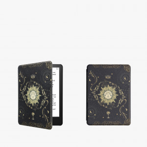 Husa kwmobile pentru Amazon Kindle Paperwhite 11, Piele ecologica, Multicolor, 56256.69 - Img 5