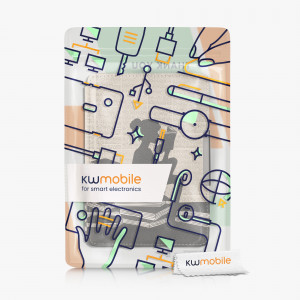 Husa kwmobile pentru Amazon Kindle Paperwhite 7, Piele ecologica, Multicolor, 25824.48 - Img 7