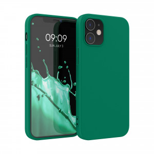 Husa Kwmobile pentru Apple iPhone 12/iPhone 12 Pro, Silicon, Verde, 53938.142 - Img 1