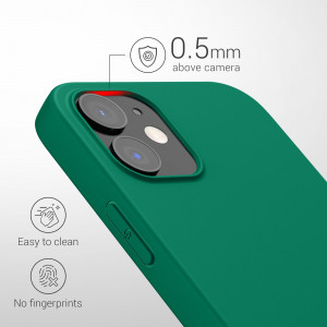 Husa Kwmobile pentru Apple iPhone 12/iPhone 12 Pro, Silicon, Verde, 53938.142 - Img 4