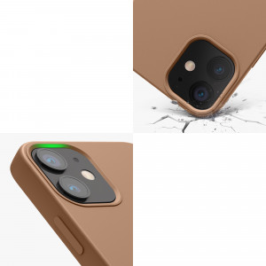 Husa kwmobile pentru Apple iPhone 12 Mini, Silicon, Maro, 52640.246 - Img 8
