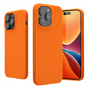 Husa Kwmobile pentru Apple iPhone 14 Pro Max, Silicon, Portocaliu, 59078.69 - Img 2