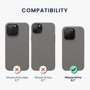 Husa kwmobile pentru Apple iPhone 14 Pro, Silicon, Gri, 59077.155 - Img 3