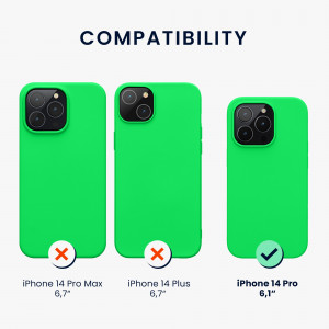 Husa kwmobile pentru Apple iPhone 14 Pro, Silicon, Verde, 59073.44 - Img 3