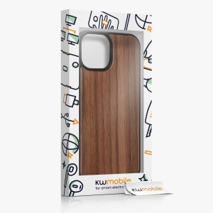 Husa Kwmobile pentru Apple iPhone 15, Maro, Lemn/Silicon, 62007.18 - Img 6