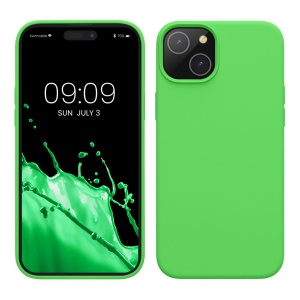 Husa Kwmobile pentru Apple iPhone 15 Plus, Verde, Silicon, KWM000020CB010C - Img 1