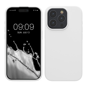 Husa Kwmobile pentru Apple iPhone 15 Pro, Alb, Silicon, KWM000020CC018C - Img 1