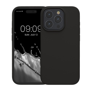 Husa Kwmobile pentru Apple iPhone 15 Pro, Negru, Silicon, KWM000020CC019C - Img 2