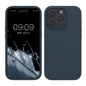 Husa Kwmobile pentru Apple iPhone 15 Pro, Verde inchis, Silicon, KWM000020CC013C - Img 1
