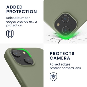 Husa Kwmobile pentru Apple iPhone 15, Verde deschis, Silicon, KWM000020CA019C - Img 4