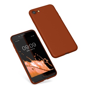 Husa Kwmobile pentru Apple iPhone SE (2022)/iPhone SE (2020)/iPhone 8, Maro, Silicon, 49979.249 - Img 2