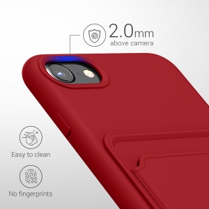 Husa Kwmobile pentru Apple iPhone SE (2022)/iPhone SE (2020)/iPhone 8, Roz inchis, Silicon, KWM0000134I018C - Img 4