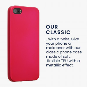 Husa Kwmobile pentru Apple iPhone SE/iPhone 5/iPhone 5S, Roz, Silicon, 40816.65 - Img 4