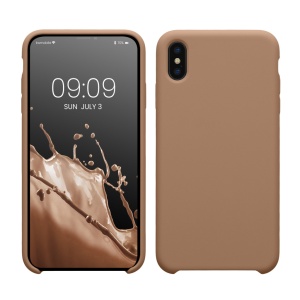 Husa Kwmobile pentru Apple iPhone XS Max, Crem, Silicon, 45909.246 - Img 1