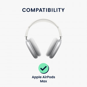 Husa Kwmobile pentru casti Apple Airpods Max, Albastru, Silicon, 59791.23 - Img 3