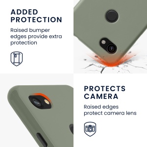 Husa Kwmobile pentru Google Pixel 3a XL, Verde, Silicon, KWM0000118J006C - Img 3