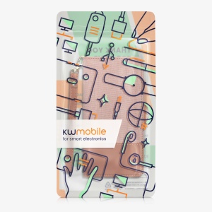 Husa Kwmobile pentru Google Pixel 4a, Roz deschis/Maro, Textil/Silicon, KWM000020NP001C - Img 7