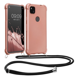 Husa Kwmobile pentru Google Pixel 4a, Roz, Silicon, KWM000020JS001C - Img 2