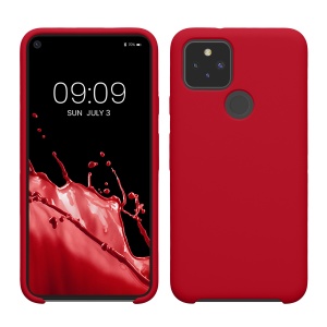 Husa Kwmobile pentru Google Pixel 5, Rosu, Silicon, KWM0000122K035C - Img 1