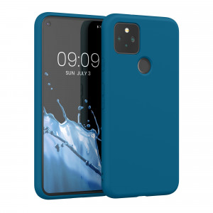 Husa kwmobile pentru Google Pixel 5, Silicon, Albastru, 53778.224 - Img 1