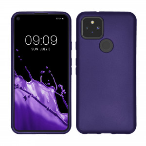 Husa kwmobile pentru Google Pixel 5, Silicon, Violet, 53565.241 - Img 1