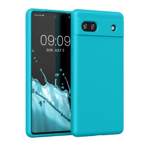 Husa Kwmobile pentru Google Pixel 6a, Albastru deschis, Silicon, KWM000015FZ046C - Img 1
