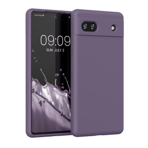 Husa Kwmobile pentru Google Pixel 6a, Mov inchis, Silicon, KWM000015FZ051C - Img 1