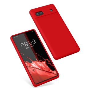 Husa Kwmobile pentru Google Pixel 6a, Rosu, Silicon, KWM000015FZ056C - Img 2
