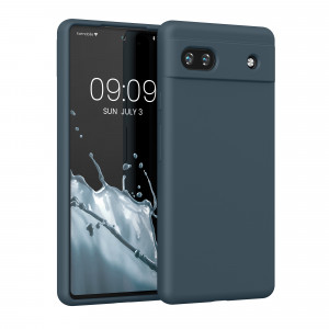Husa Kwmobile pentru Google Pixel 6a, Silicon, Albastru, 57815.202 - Img 1