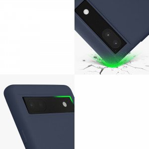 Husa Kwmobile pentru Google Pixel 6a, Silicon, Albastru, 58053.186 - Img 8