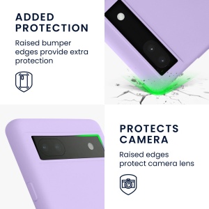 Husa Kwmobile pentru Google Pixel 6a, Silicon, Mov, 58053.108 - Img 4