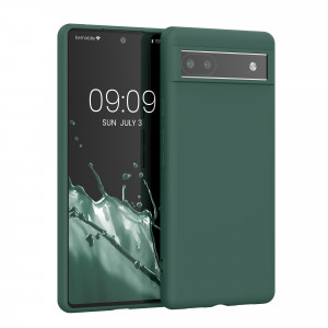 Husa kwmobile pentru Google Pixel 6a, Silicon, Verde, 57799.169 - Img 1
