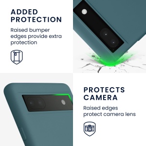 Husa Kwmobile pentru Google Pixel 6a, Verde deschis, Silicon, KWM000015OO022C - Img 4
