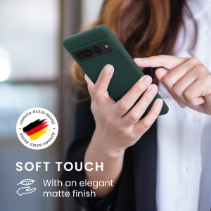 Husa kwmobile pentru Google Pixel 7 Pro, Silicon, Verde, 59400.169 - Img 5