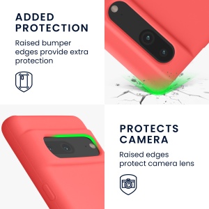 Husa Kwmobile pentru Google Pixel 7, Roz, Silicon, KWM0000171I046C - Img 3